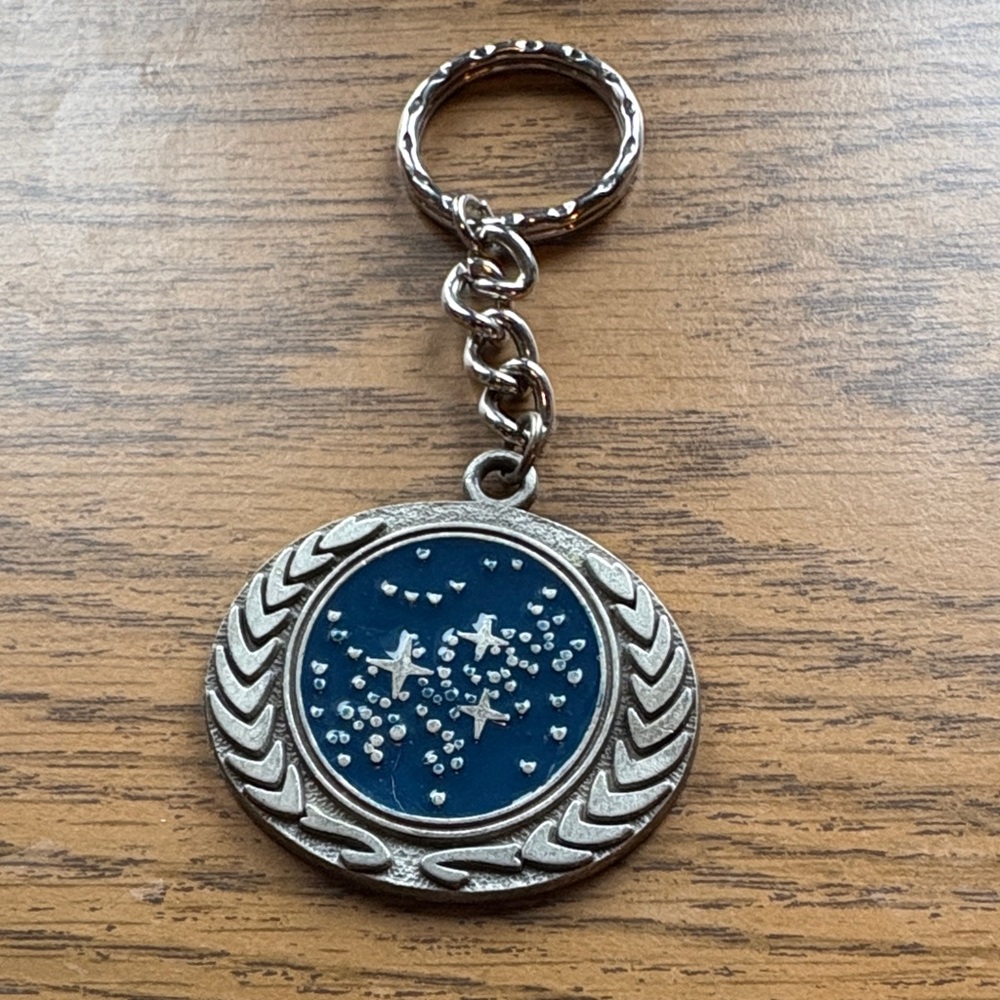 Star Trek Silver and Blue Key Holder